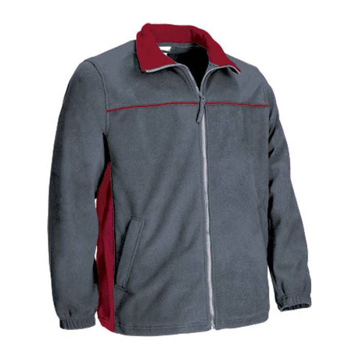 Fleece Jacket THUNDER - Cement Grey-Lotto Red<br><small>EA-FPVATHUGR20</small>