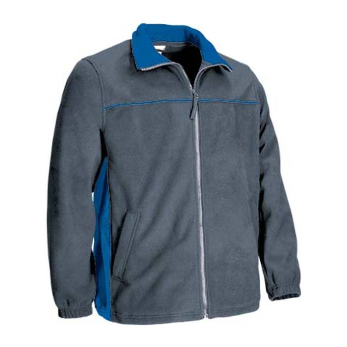 Fleece Jacket THUNDER - Cement Grey-Royal Blue<br><small>EA-FPVATHUGY20</small>