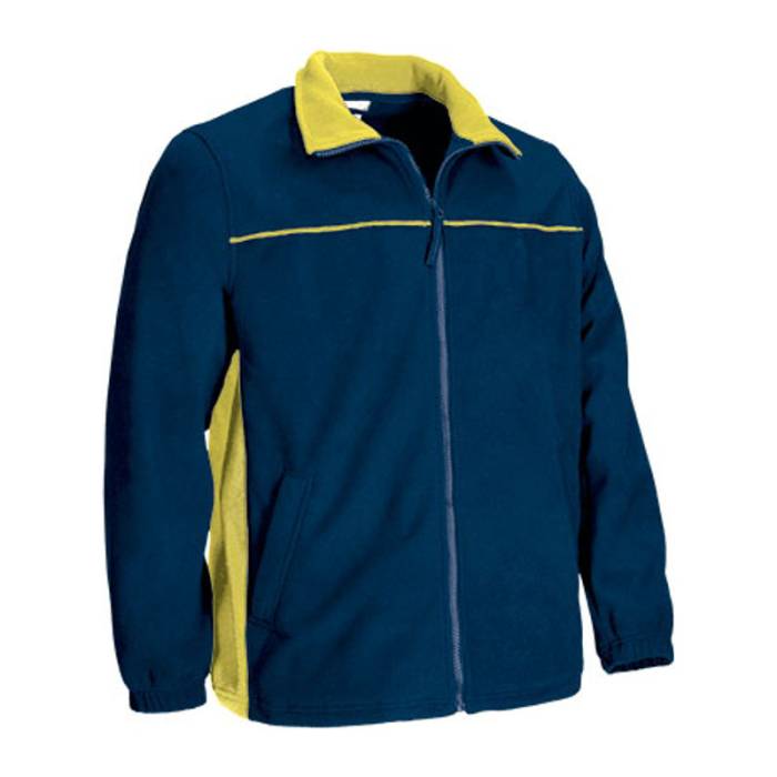 Fleece Jacket THUNDER - Orion Navy Blue-Lemon Yellow<br><small>EA-FPVATHUMA20</small>