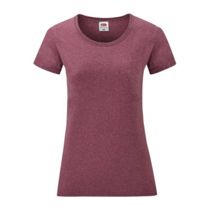LADY-FIT VALUEWEIGHT T - Heather Burgundy<br><small>EA-FU785306</small>