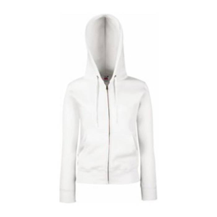 LADY FIT HOODED JACKET - White<br><small>EA-FU840106</small>
