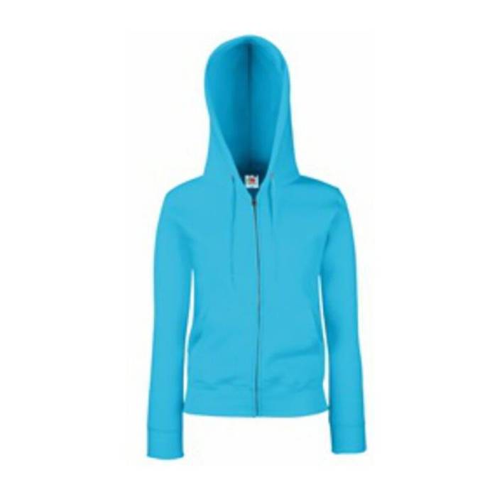 LADY FIT HOODED JACKET - Azure<br><small>EA-FU842106</small>
