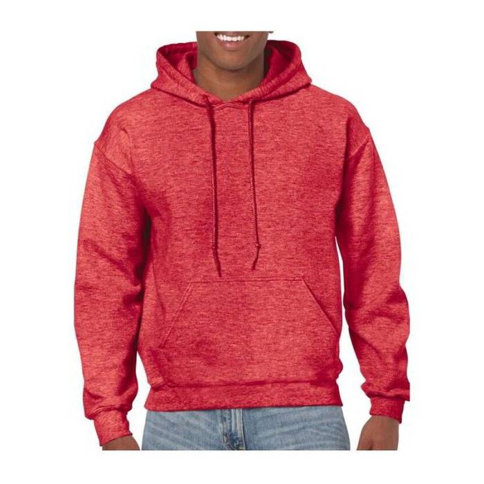 HEAVY BLEND™ ADULT HOODED SWEATSHIRT - Heather Sport Scarlet Red<br><small>EA-GI18500HSSR-M</small>