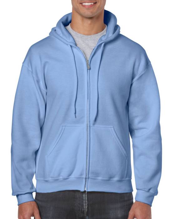 HEAVY BLEND™ ADULT FULL ZIP HOODED SWEATSHIRT - Carolina Blue<br><small>EA-GI18600CB-2XL</small>