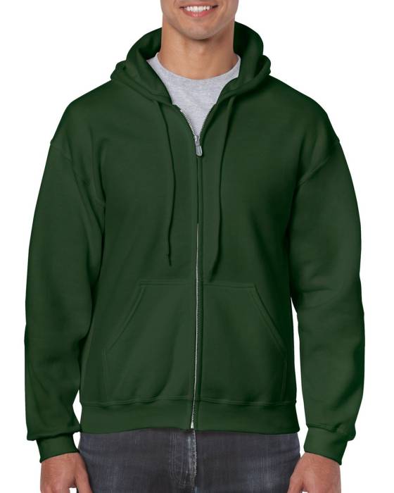 HEAVY BLEND™ ADULT FULL ZIP HOODED SWEATSHIRT - Forest Green<br><small>EA-GI18600FO-2XL</small>