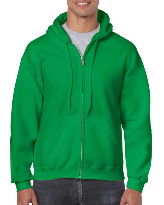 HEAVY BLEND™ ADULT FULL ZIP HOODED SWEATSHIRT - Irish Green<br><small>EA-GI18600IG-2XL</small>