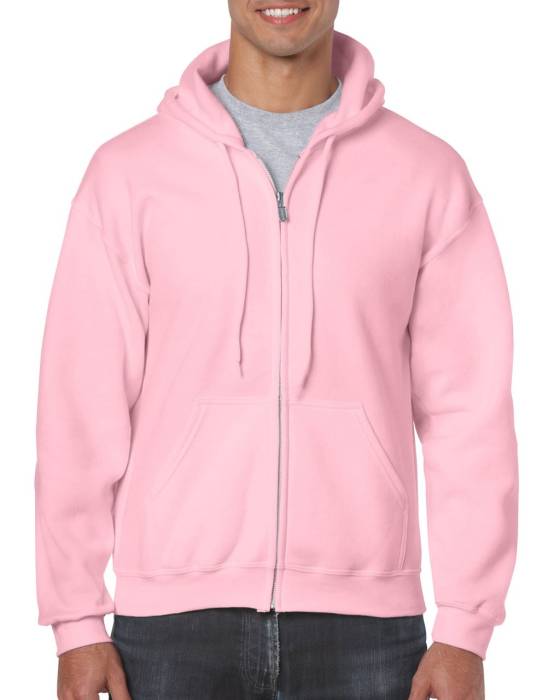 HEAVY BLEND™ ADULT FULL ZIP HOODED SWEATSHIRT - Light Pink<br><small>EA-GI18600LPI-5XL</small>