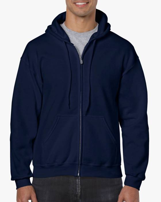 HEAVY BLEND™ ADULT FULL ZIP HOODED SWEATSHIRT - Navy<br><small>EA-GI18600NV-2XL</small>