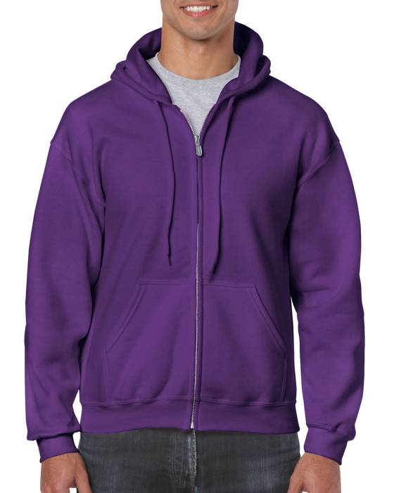 HEAVY BLEND™ ADULT FULL ZIP HOODED SWEATSHIRT - Purple<br><small>EA-GI18600PU-2XL</small>