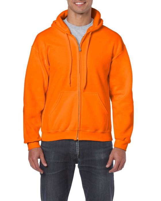 HEAVY BLEND™ ADULT FULL ZIP HOODED SWEATSHIRT - S.Orange<br><small>EA-GI18600SFO-L</small>