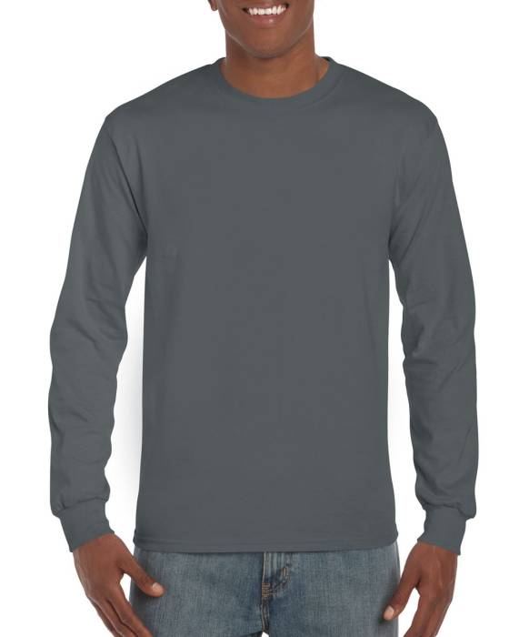 ULTRA COTTON™ FELNŐTT HOSSZÚ UJJÚ PÓLÓ - Charcoal<br><small>EA-GI2400CH-2XL</small>