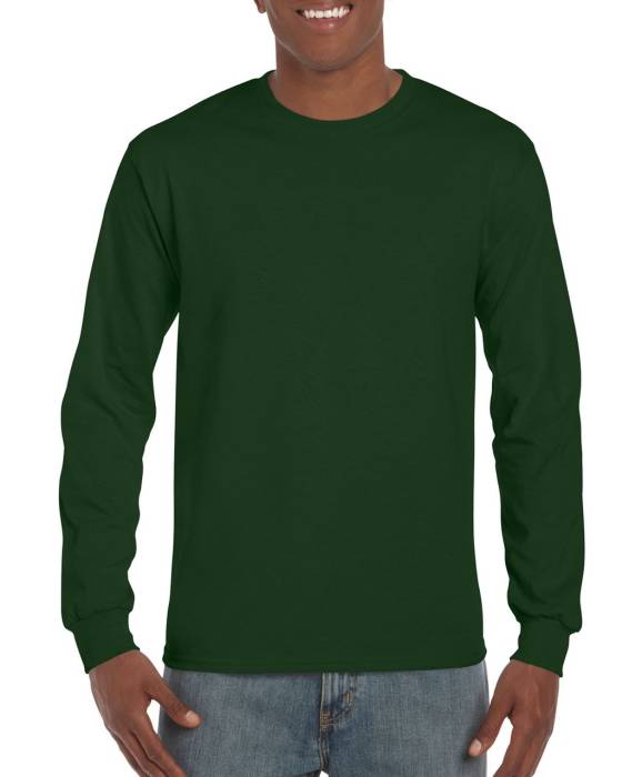 ULTRA COTTON™ FELNŐTT HOSSZÚ UJJÚ PÓLÓ - Forest Green<br><small>EA-GI2400FO-L</small>