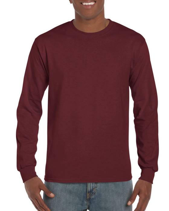 ULTRA COTTON™ FELNŐTT HOSSZÚ UJJÚ PÓLÓ - Maroon<br><small>EA-GI2400MA-2XL</small>