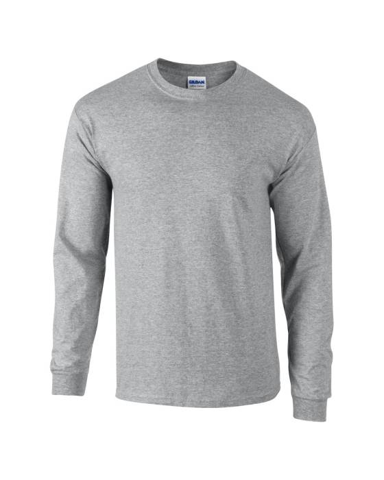 ULTRA COTTON™ FELNŐTT HOSSZÚ UJJÚ PÓLÓ - Sport Grey<br><small>EA-GI2400SP-4XL</small>