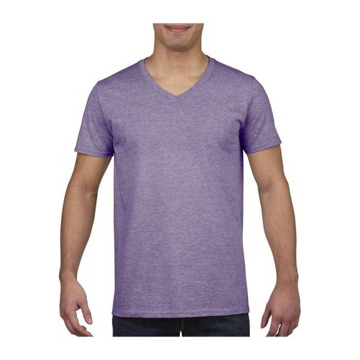 SOFTSTYLE® FELNŐTT V-NYAKÚ PÓLÓ - Heather Purple<br><small>EA-GI64V00HPU-2XL</small>