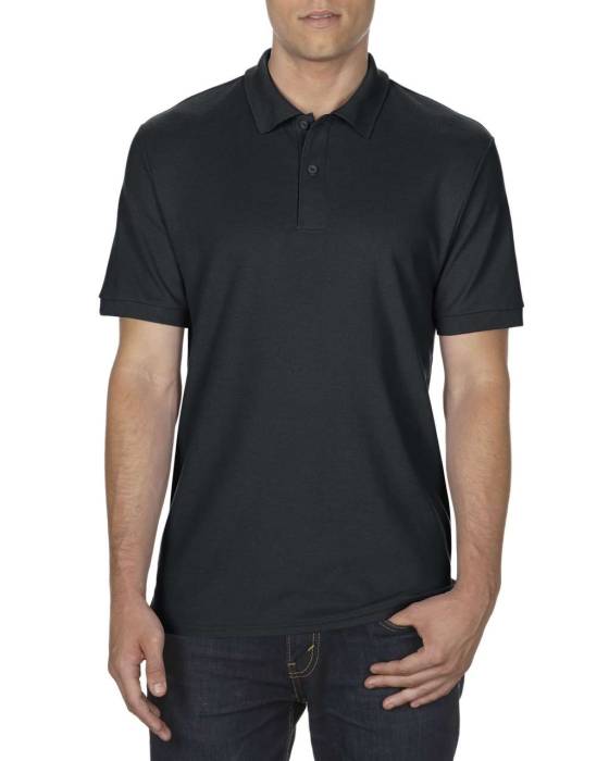 DRYBLEND® ADULT DOUBLE PIQUÉ POLO - Black<br><small>EA-GI75800BL-L</small>