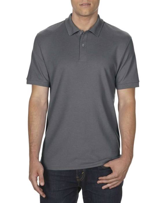 DRYBLEND® ADULT DOUBLE PIQUÉ POLO - Charcoal<br><small>EA-GI75800CH-L</small>