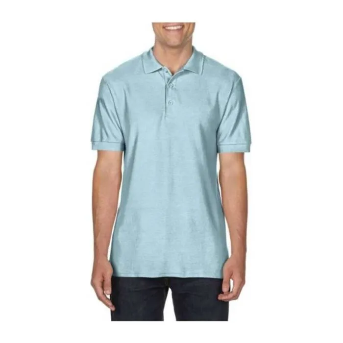 GILDAN® PREMIUM COTTON ADULT DOUBLE PIQUÉ POLO - Chambray<br><small>EA-GI85800CHM-XL</small>