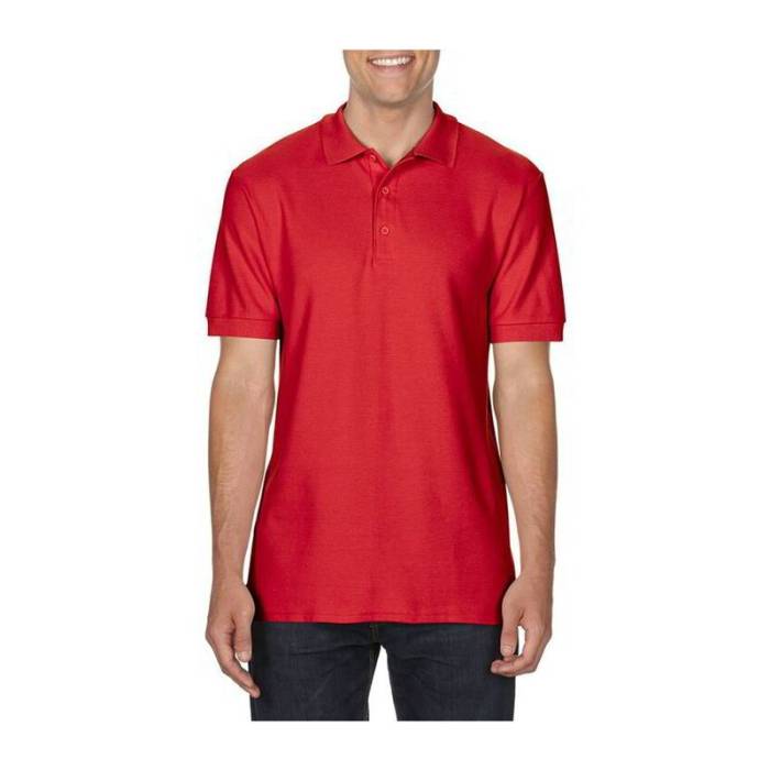PREMIUM COTTON ADULT DOUBLE PIQUÉ POLO - Red<br><small>EA-GI85800RE-M</small>