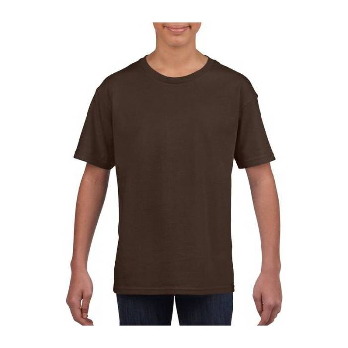 SOFTSTYLE® YOUTH T-SHIRT - Dark Chocolate<br><small>EA-GIB64000DC-M</small>