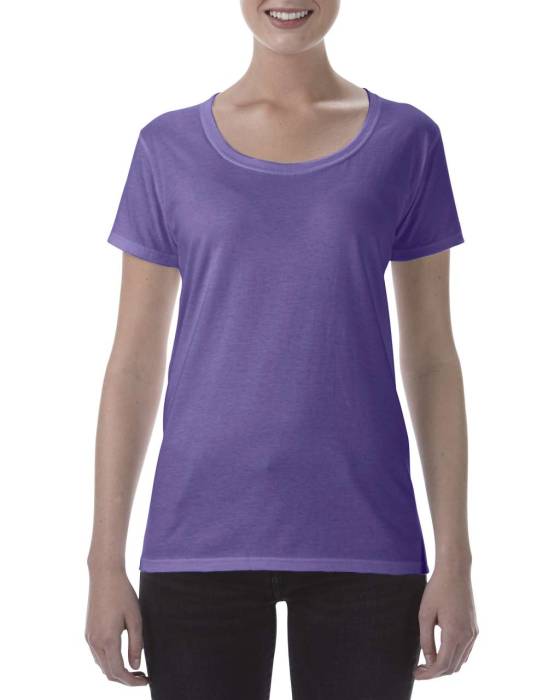 SOFTSTYLE® NŐI DEEP SCOOP PÓLÓ - Heather Purple<br><small>EA-GIL64550HPU-S</small>