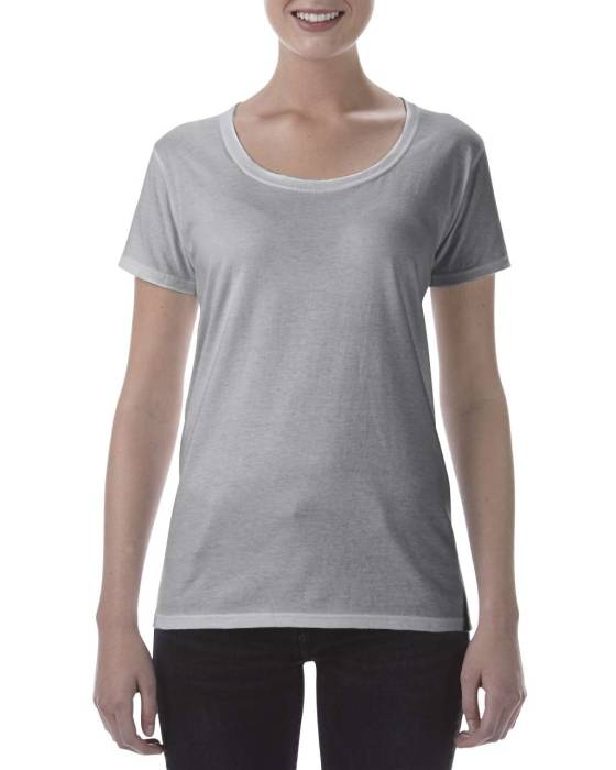 SOFTSTYLE® NŐI DEEP SCOOP PÓLÓ - Sport Grey<br><small>EA-GIL64550SP-S</small>