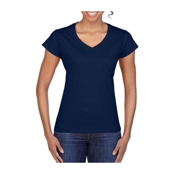 SOFTSTYLE® NŐI V-NYAKÚ PÓLÓ - Navy<br><small>EA-GIL64V00NV-2XL</small>