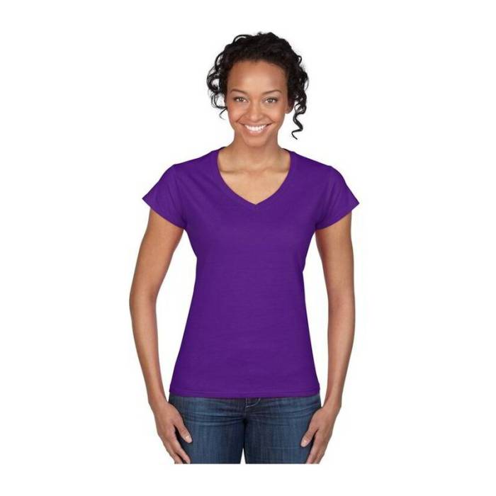 SOFTSTYLE® NŐI V-NYAKÚ PÓLÓ - Purple<br><small>EA-GIL64V00PU-L</small>