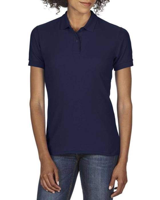 DRYBLEND® LADIES` DOUBLE PIQUÉ POLO - Navy<br><small>EA-GIL75800NV-L</small>