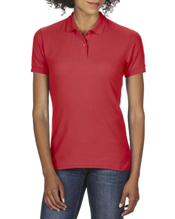 DRYBLEND® LADIES` DOUBLE PIQUÉ POLO - Red<br><small>EA-GIL75800RE-2XL</small>