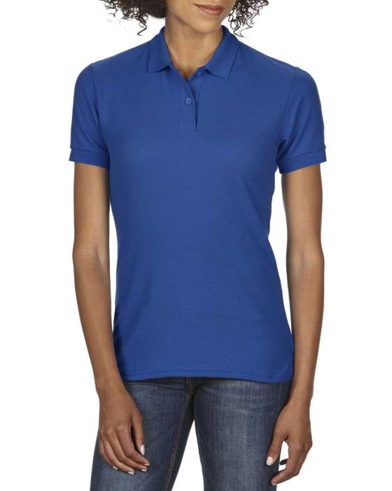 DRYBLEND® LADIES` DOUBLE PIQUÉ POLO - Royal<br><small>EA-GIL75800RO-S</small>