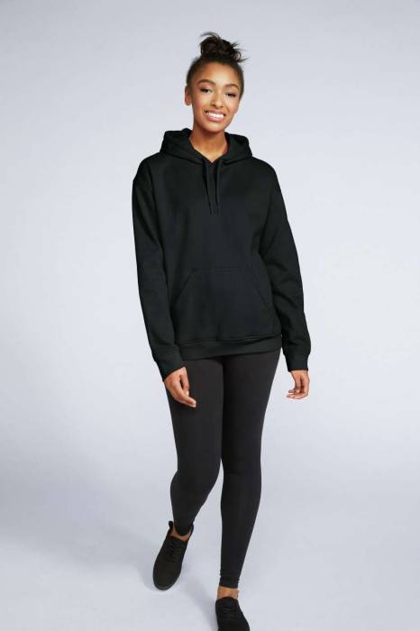 Softstyle® Midweight Fleece Adult Hoodie - Black<br><small>EA-GISF500BL-2XL</small>