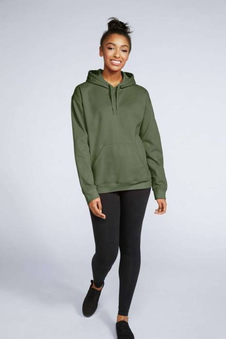 Softstyle® Midweight Fleece Adult Hoodie - Military Green<br><small>EA-GISF500MI-3XL</small>