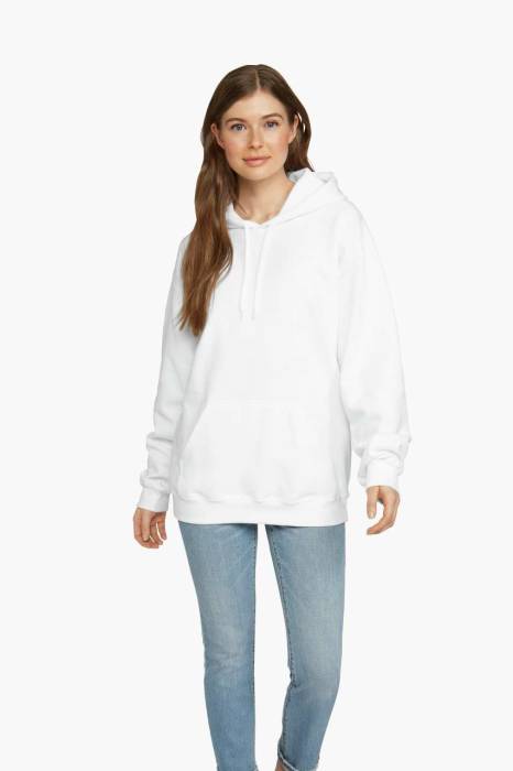 Softstyle® Midweight Fleece Adult Hoodie - White<br><small>EA-GISF500WH-2XL</small>
