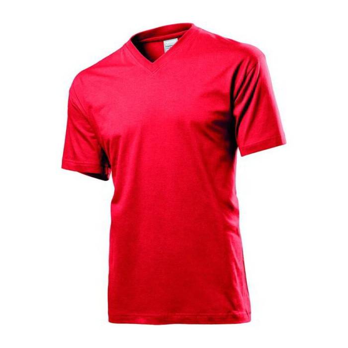 CLASSIC V-NECK - Scarlet Red<br><small>EA-H850507</small>