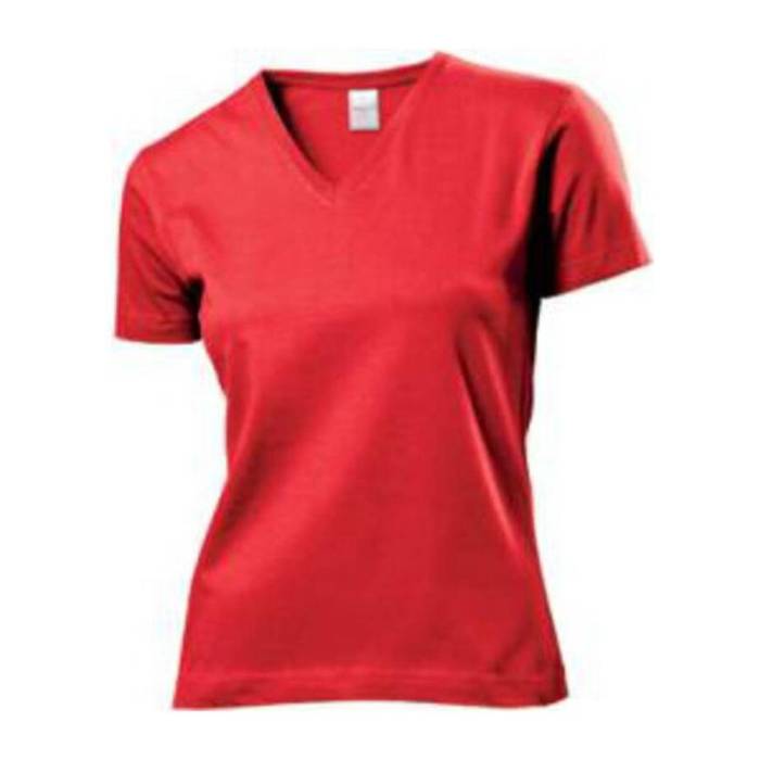 CLASSIC V-NECK WOMEN - Scarlet Red<br><small>EA-HS090506</small>