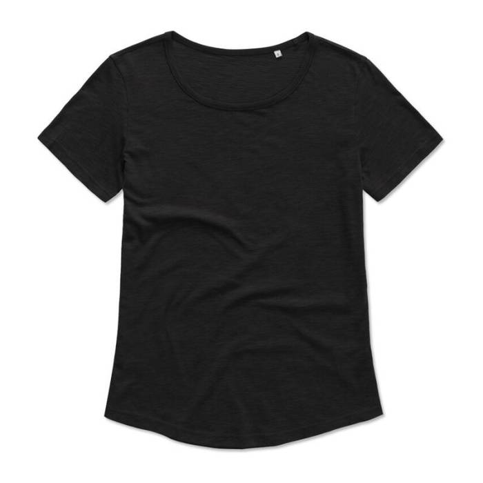Crew neck T-shirt for women - Black Opal<br><small>EA-HS1360306</small>