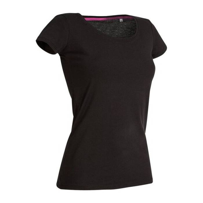 CLAIRE CREW NECK T-SHIRT - Black Opal<br><small>EA-HS440306</small>
