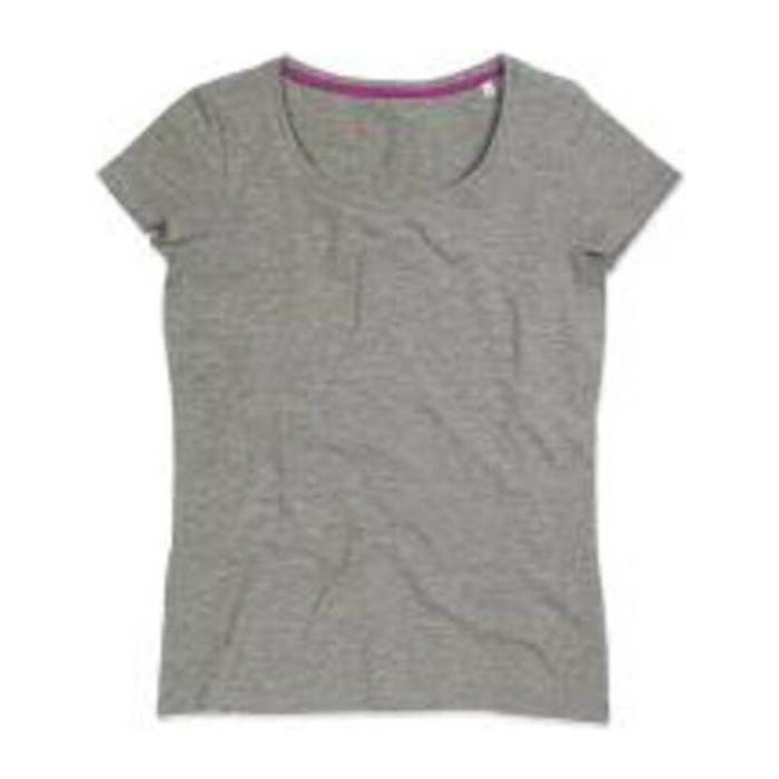 CLAIRE CREW NECK T-SHIRT - Grey Heather<br><small>EA-HS441506</small>