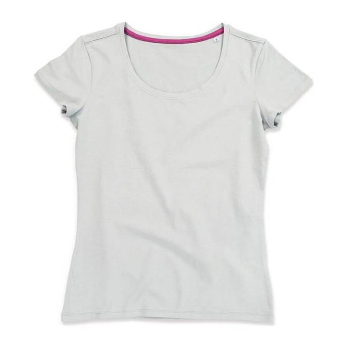 CLAIRE CREW NECK T-SHIRT - Powder Grey<br><small>EA-HS441706</small>