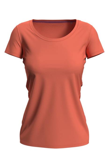 CLAIRE CREW NECK T-SHIRT - Salmon Pink<br><small>EA-HS442806</small>