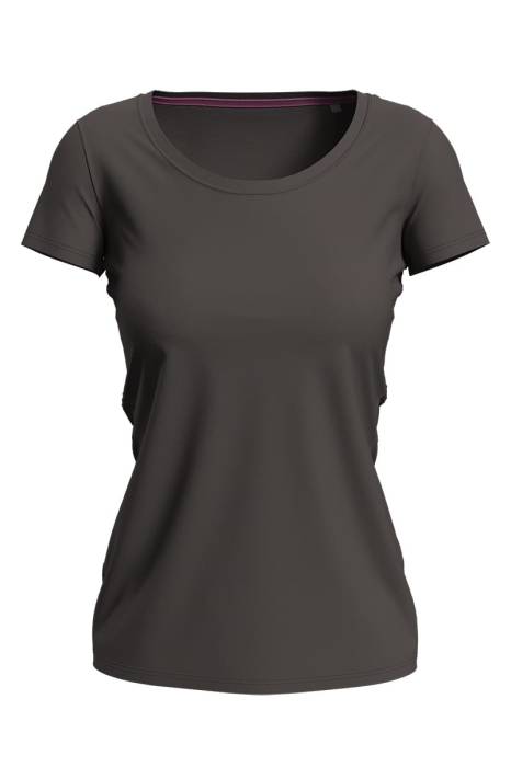 CLAIRE CREW NECK T-SHIRT - Dark Chocolate<br><small>EA-HS443206</small>