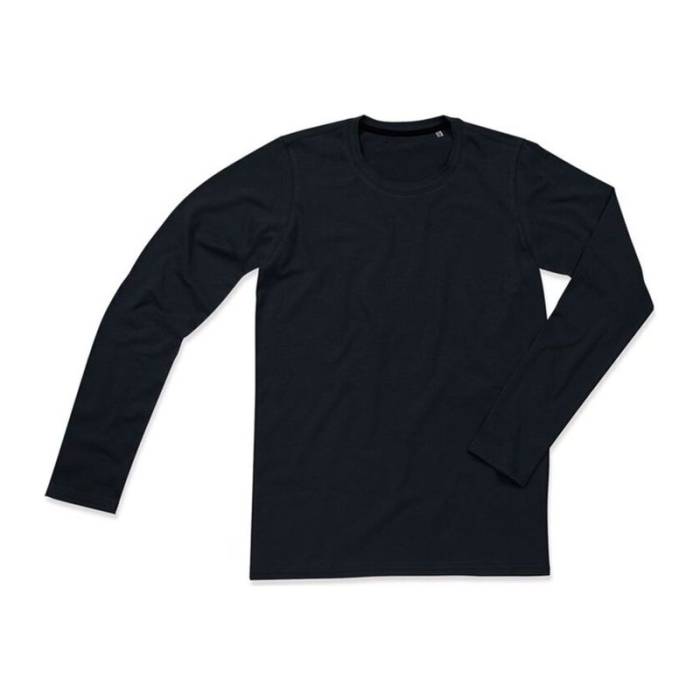 CLIVE LONG SLEEVE T-SHIRT - Black Opal<br><small>EA-HS900306</small>
