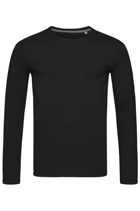 CLIVE LONG SLEEVE T-SHIRT - Black Opal<br><small>EA-HS900309</small>