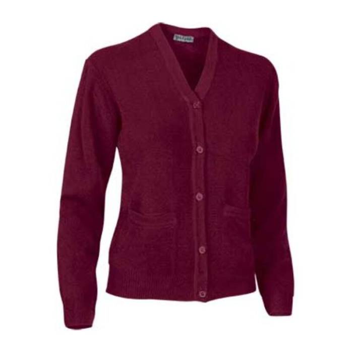 Women Sweater Cardigan - Mahogany Garnet<br><small>EA-JEVACDMGT19</small>