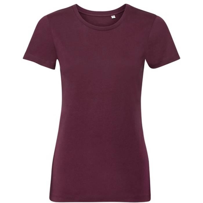 Russell Ladies’ Authentic Eco T - Burgundy<br><small>EA-JZ108F.08.0</small>