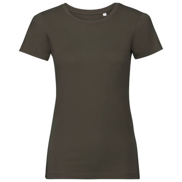 Russell Ladies’ Authentic Eco T - Dark Olive<br><small>EA-JZ108F.41.0</small>