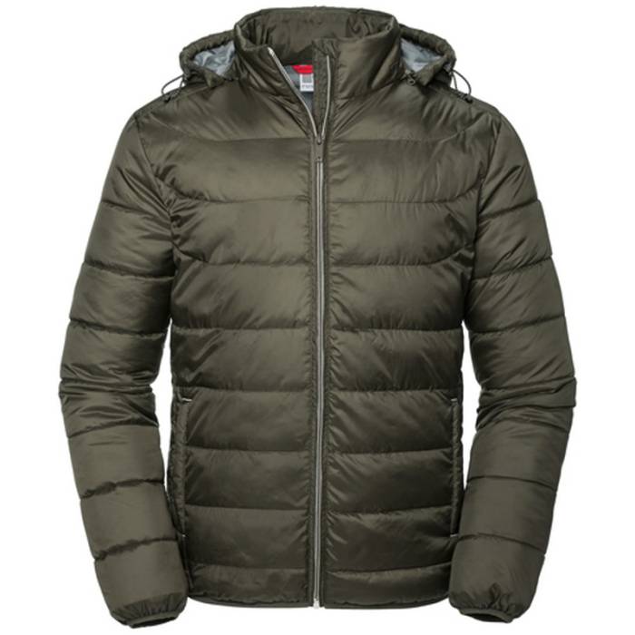 Russell Men’s Hooded Nano Jacket - Dark Olive<br><small>EA-JZ440M.41.1</small>