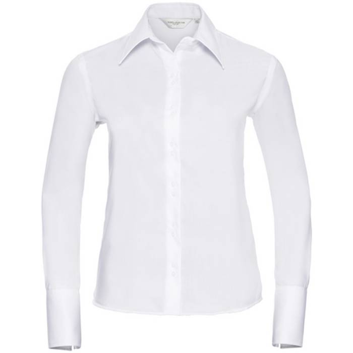 Russell Non-iron Ladies blouse long-sleeve - White<br><small>EA-JZ956F.01.0</small>