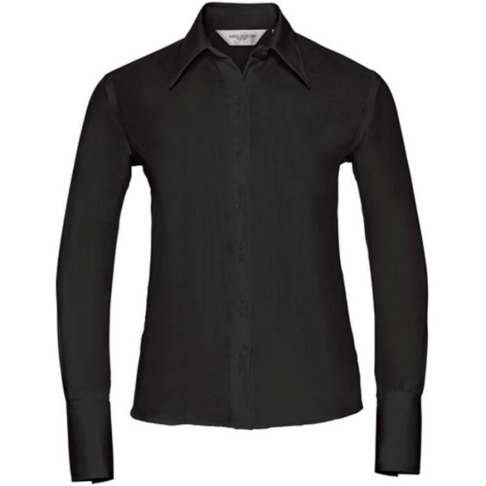 Russell Non-iron Ladies blouse long-sleeve - Black<br><small>EA-JZ956F.03.2</small>
